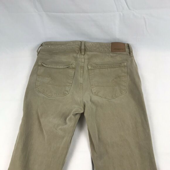 American Eagle Super Super Stretch X4 Womens Tan Hi-Rise Pants Jeggings Sz 4 Reg - Picture 12 of 12